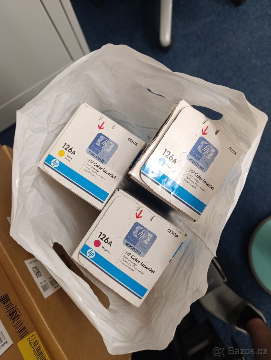 Originální HP TONERY HP 126A, CE311A, CE312A, CE313A