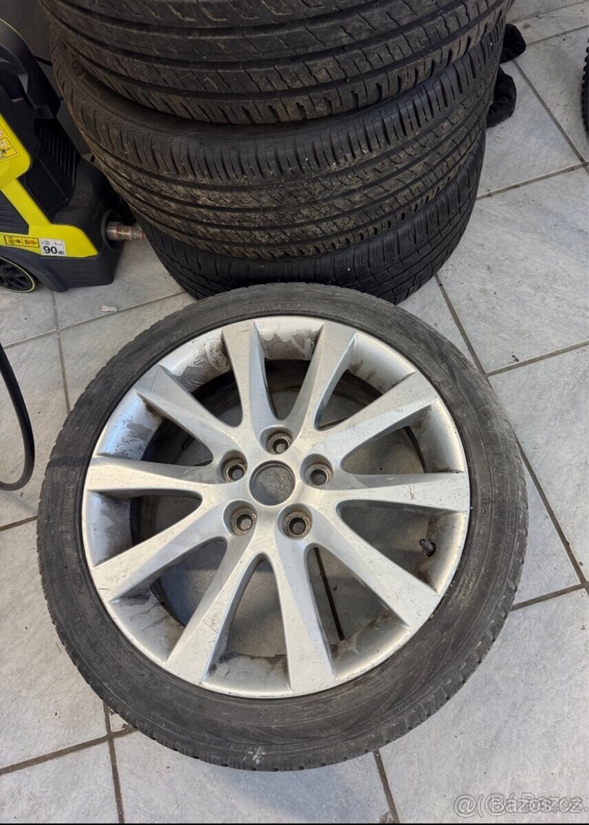 Alu kola Mazda 6 17" 5x114,3, letní 215/45 R17 - 7 mm