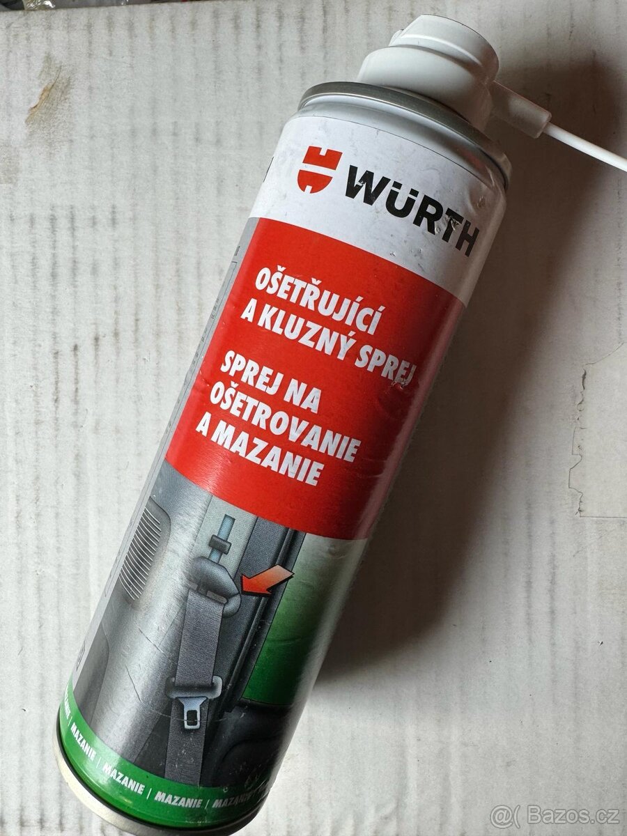 Osetrujici a kluzny sprej Wurth