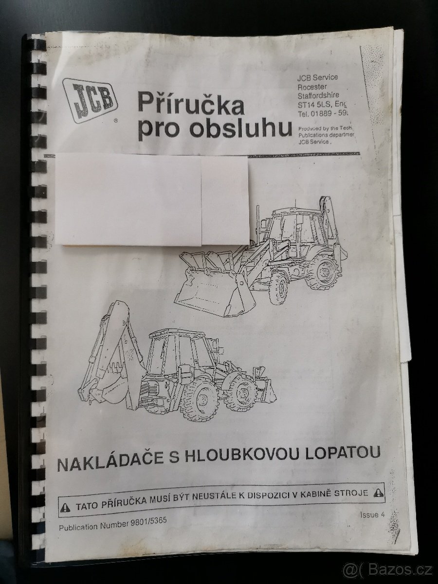 Příručka obsluhy JCB 3CX,4CX