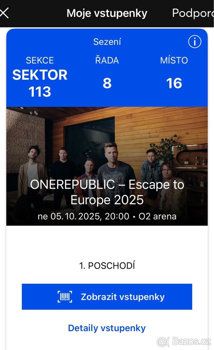 OneRepublic - Praha O2 aréna 5.10.2025