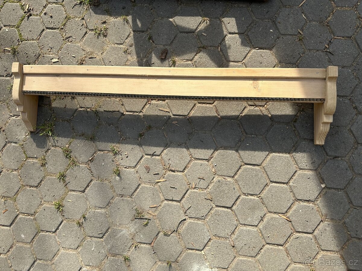 Garnýž na chalupu 102x22 cm, masiv
