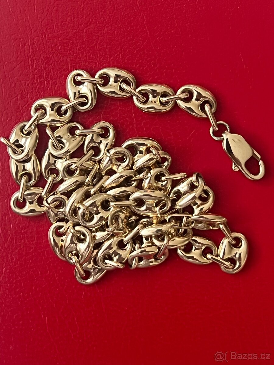 Zlato / zlatý šperk řetěz vzor Gucci 14k