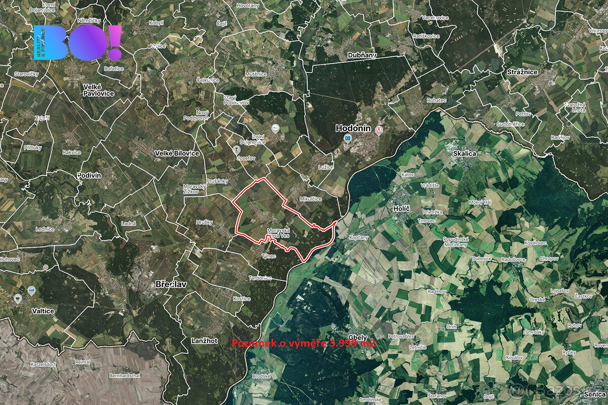 Prodej pole, 3999 m², Moravská Nová Ves