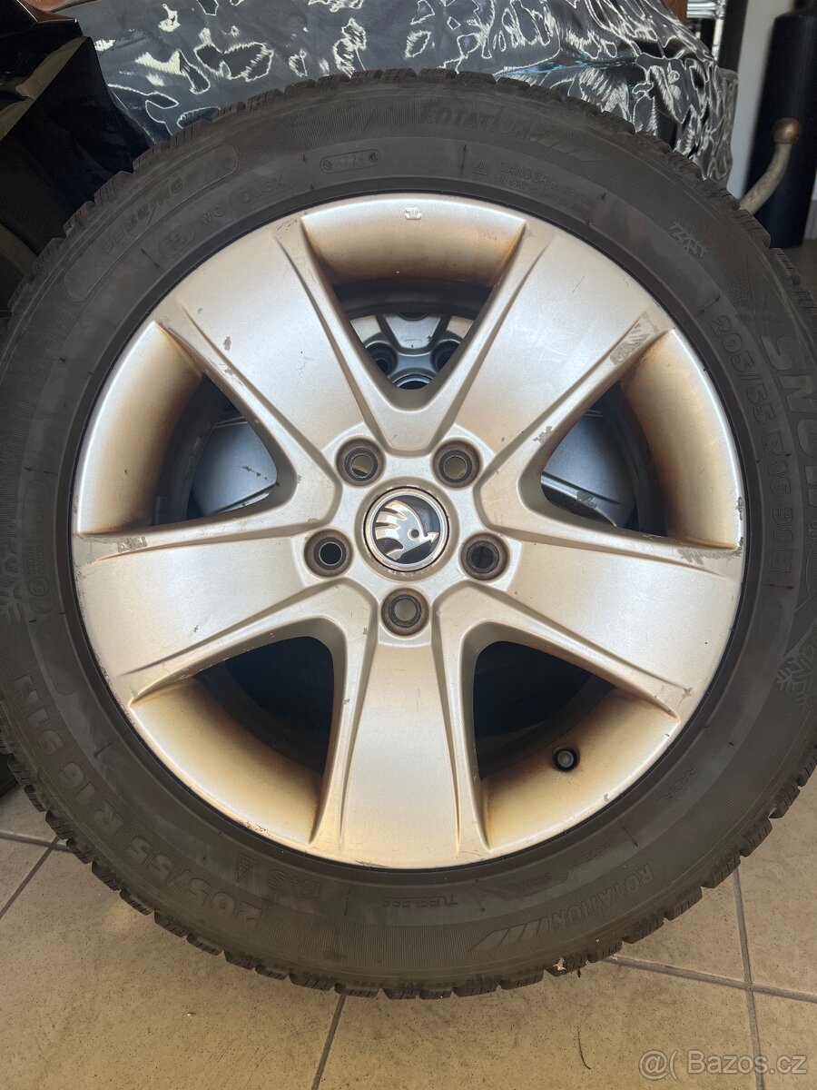 NOVÁ ZIMNÍ SADA 5x112 205/55 R16 9mm