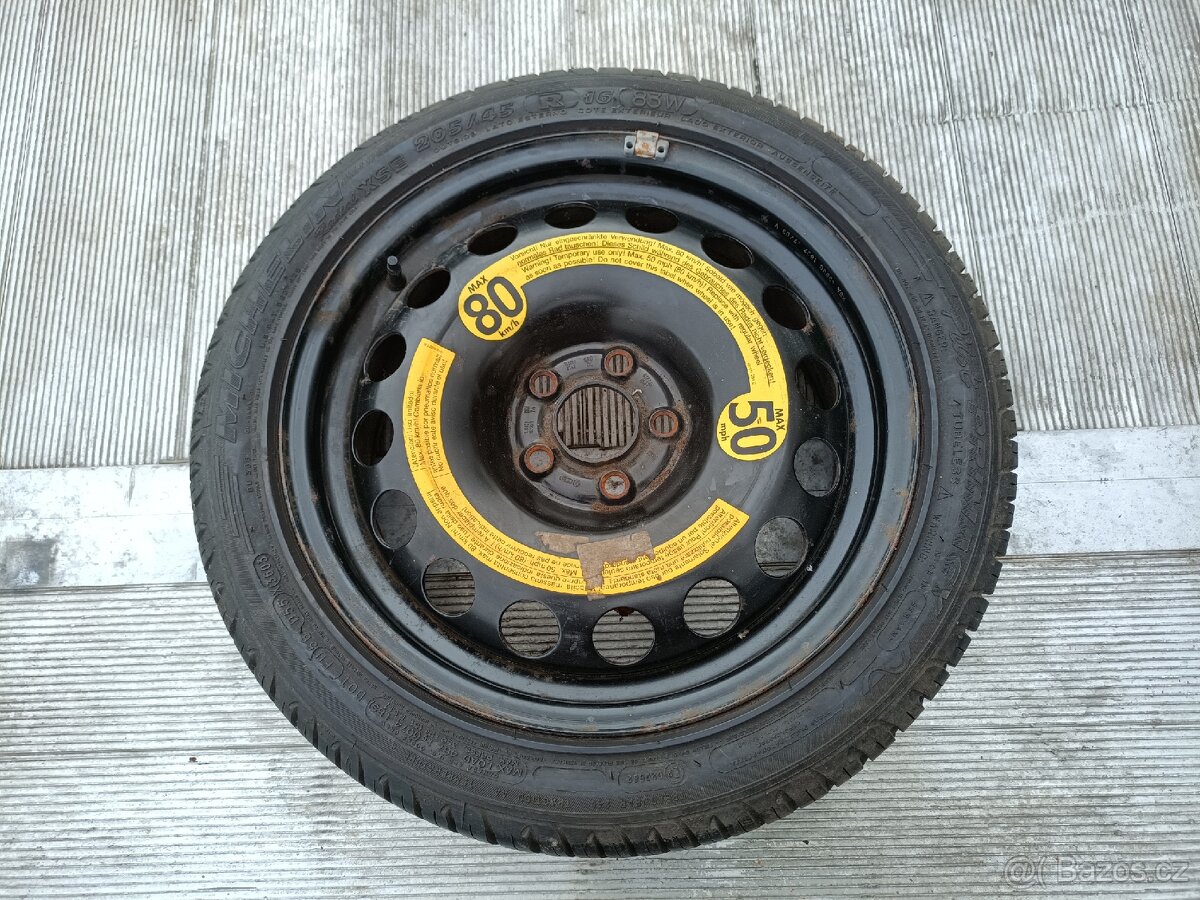 Dojezdove kolo 5x100 r16 ET 42 205/45R16