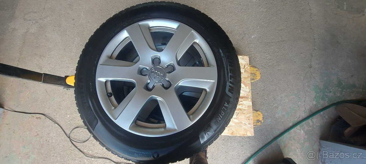 Alu disky r17" Audi A6, pneu Michelin Alpin
