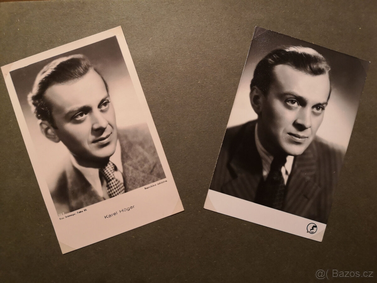 Fotografie herců a významných osobností - sbírka