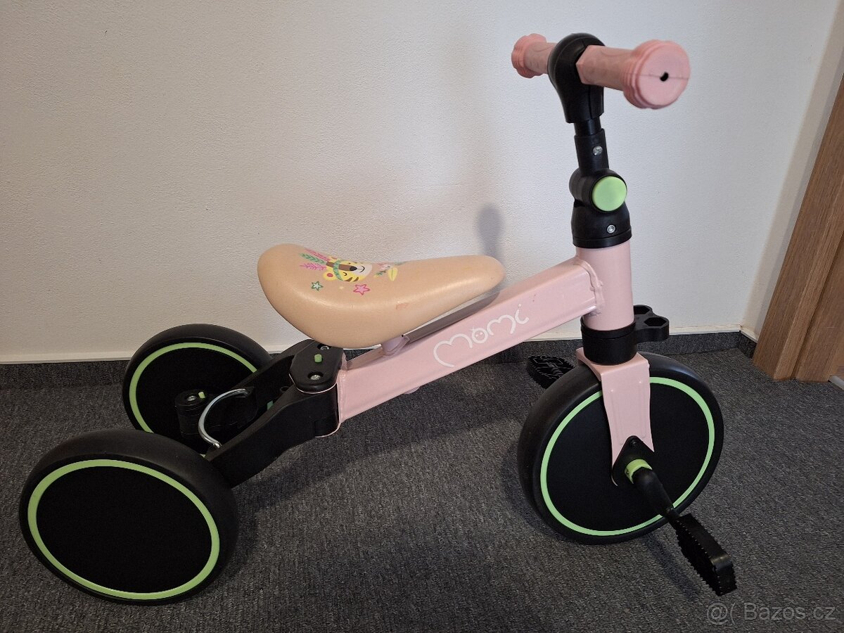 Odrážedlo, tříkolka MoMi Loris 4v1 pink