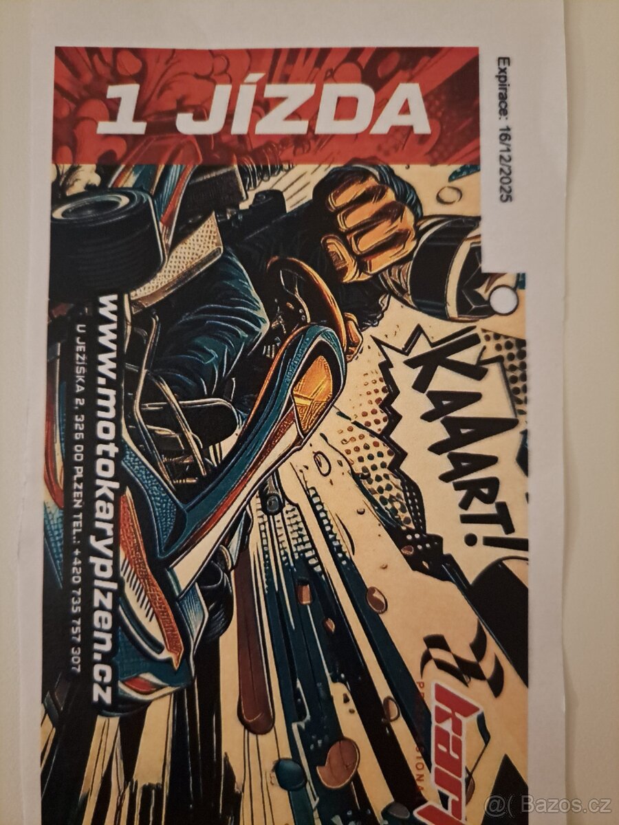 Motokáry KartArena Plzeň poukazy