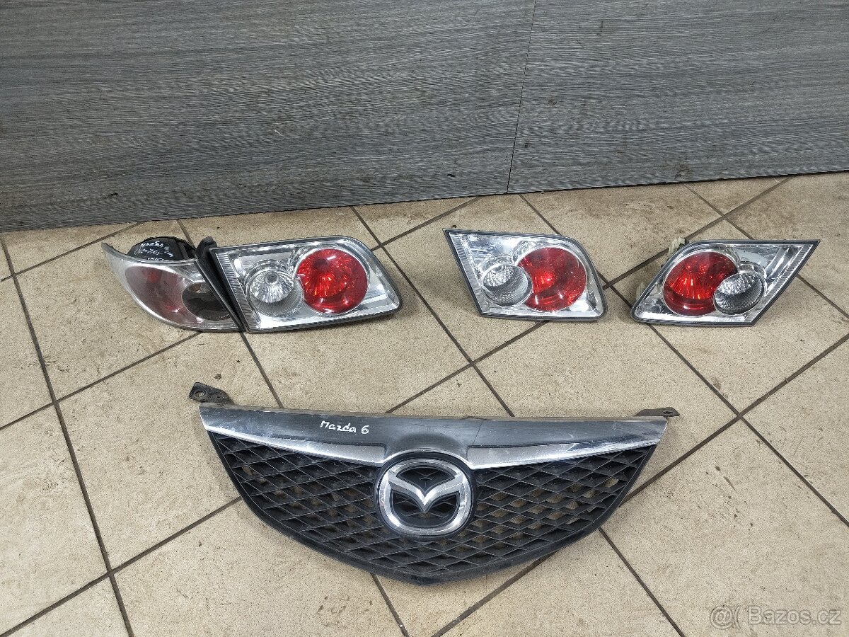 Mazda 6 - maska, zadní světla 2002-2005