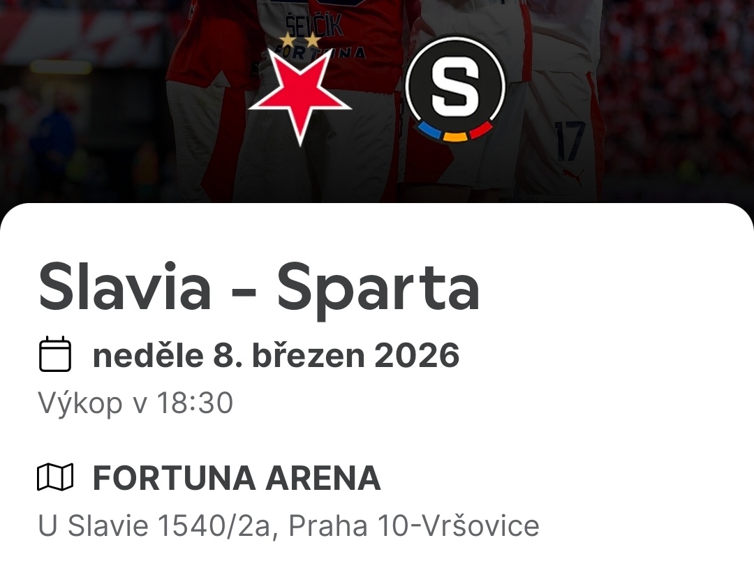 Slavia - Sparta 8.3.2026