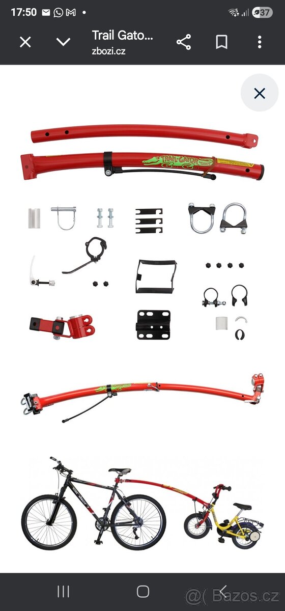 Tažná tyč na kolo