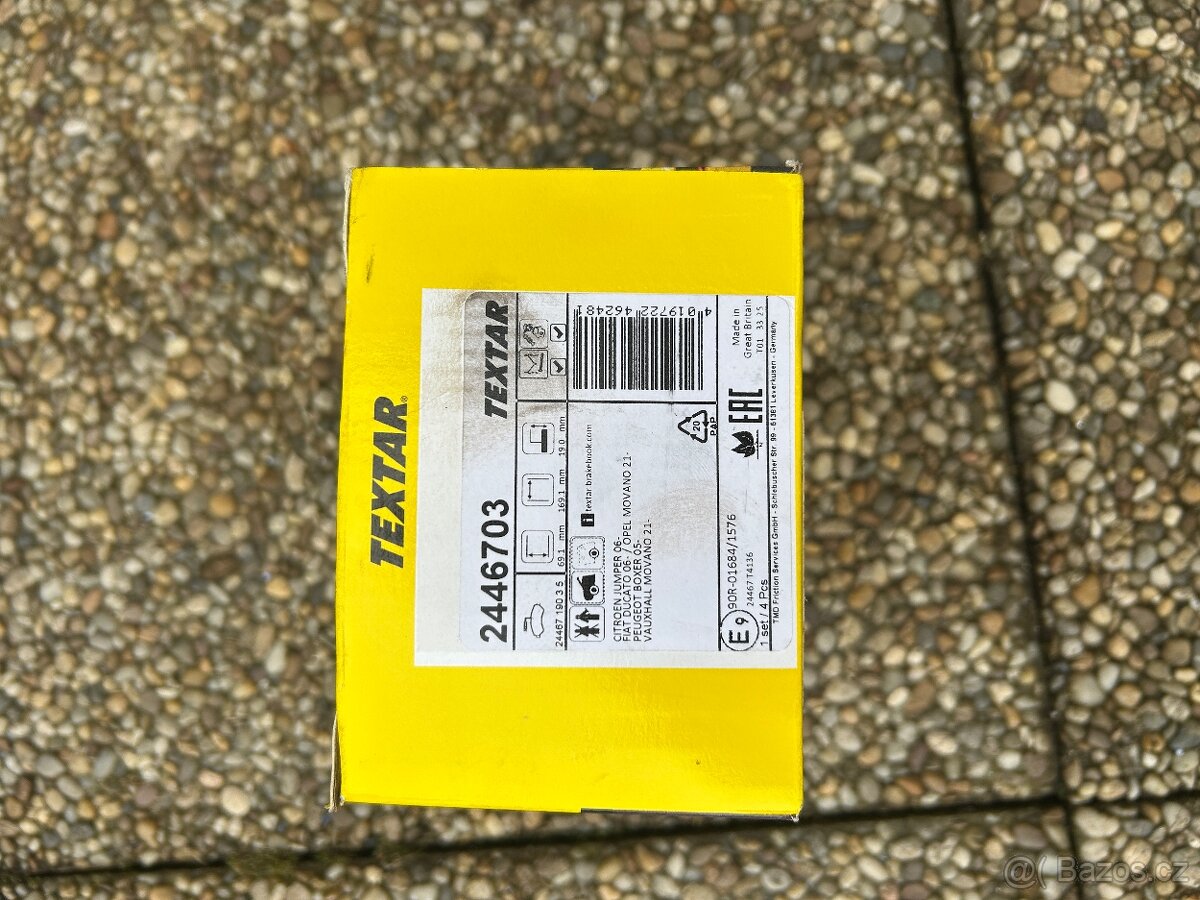 Přední brzdové destičky Fiat Ducato