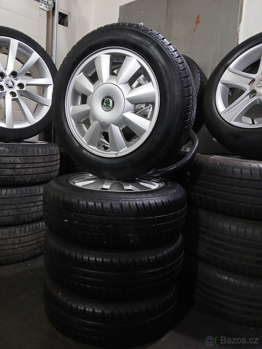 SADA LETNÍCH KOL ŠKODA 5x100 R14