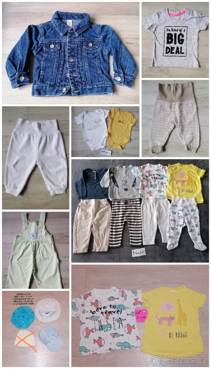Věci chlapec v. 62 a 68 set 190 Kč/16 ks nebo jednotlivě