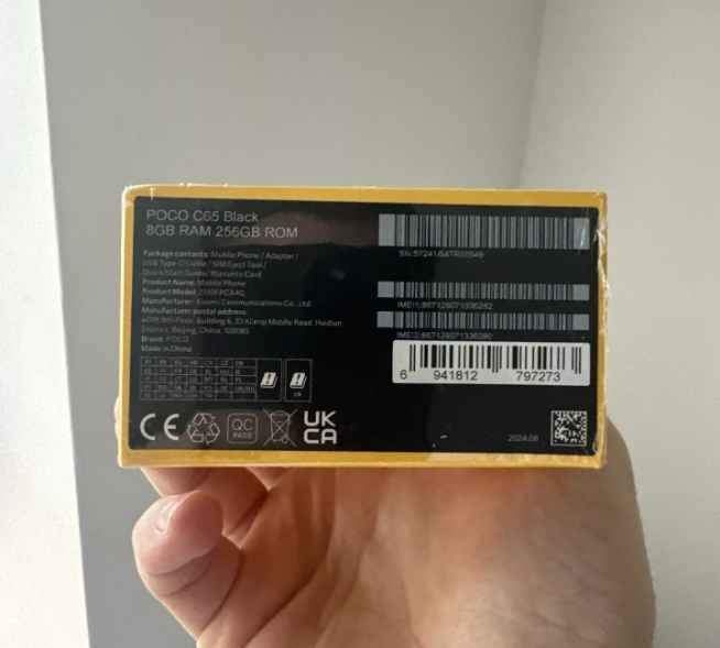 NOVÝ Xiaomi POCO C65 8GB + 256GB Dual SIM - ČERNÝ