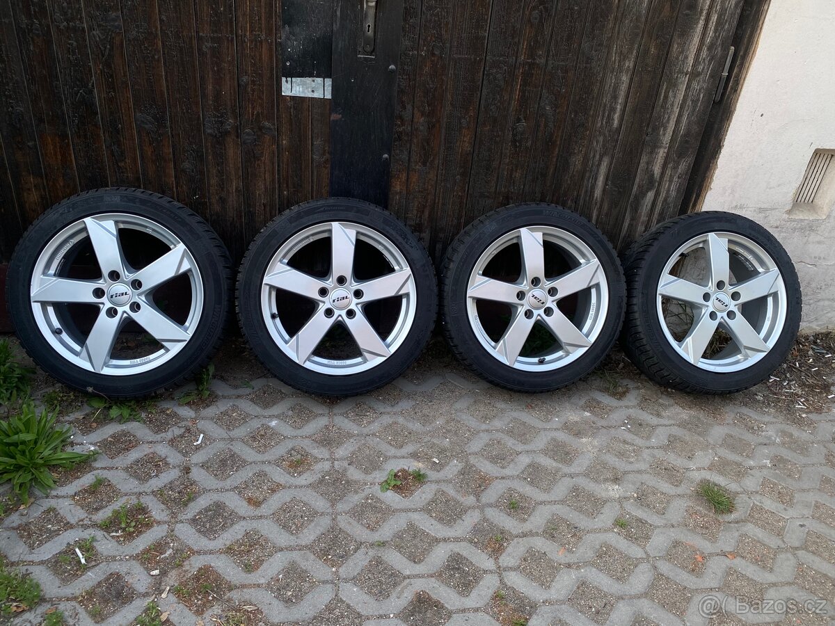 Alu kola R17, 5x112, ET38, 7,5J , 225 45 17 zimní