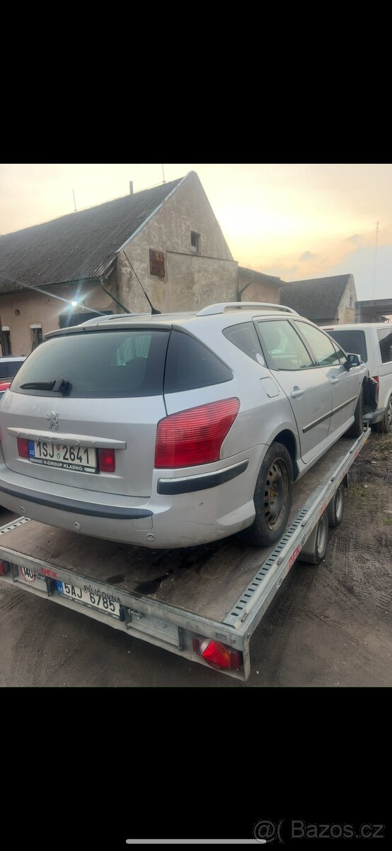 Dily Peugeot 407 dveře blatníky víko kufru