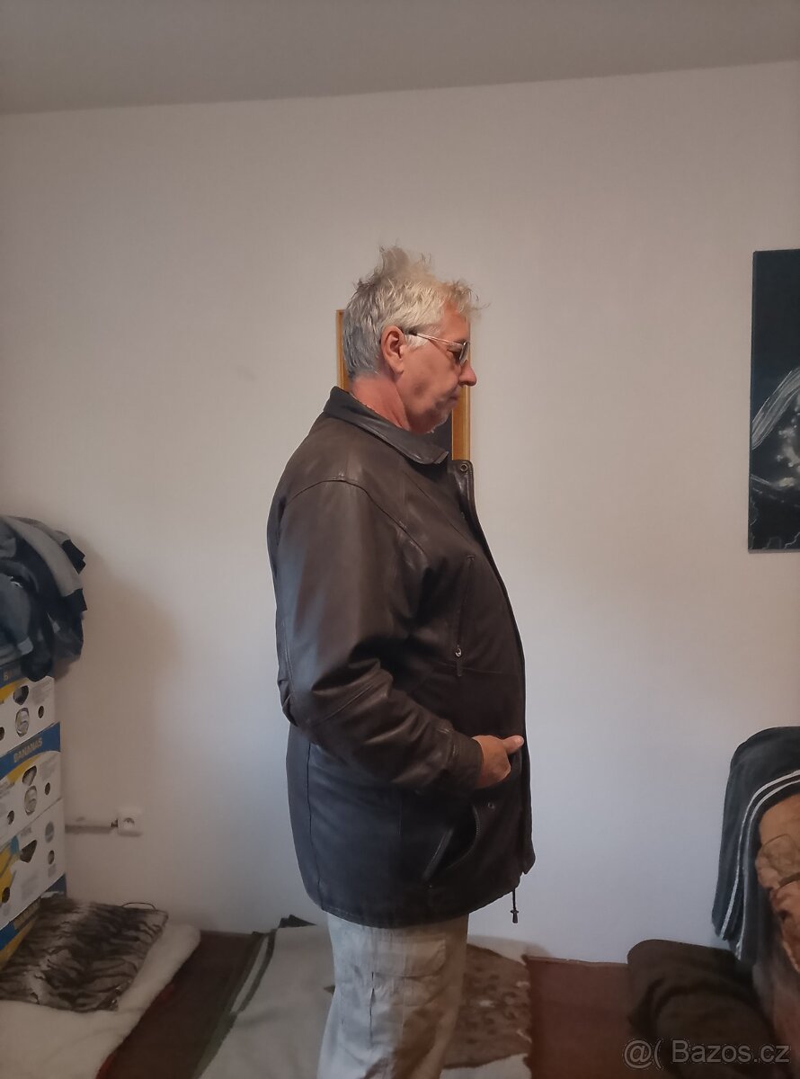 Velmi kvalitní kožená bunda Navigator