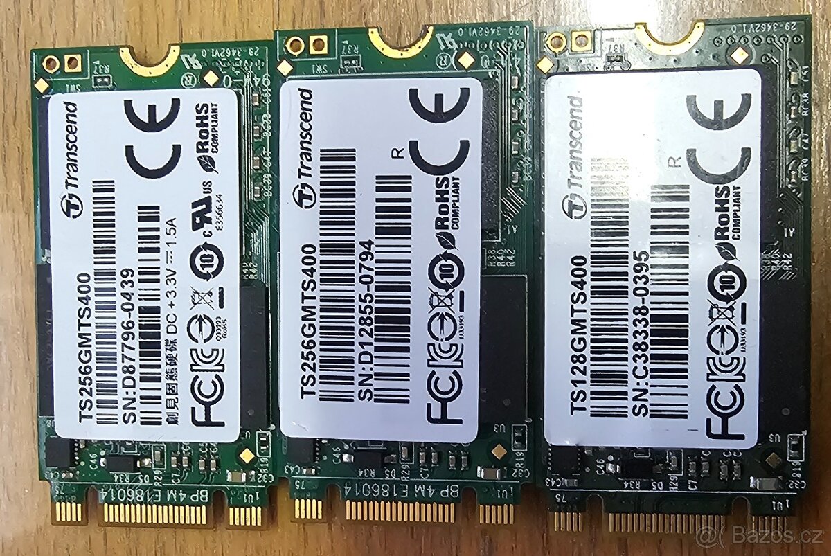 SSD Transcend MTS400S M.2 2242 2x 256GB a 1x 128GB
