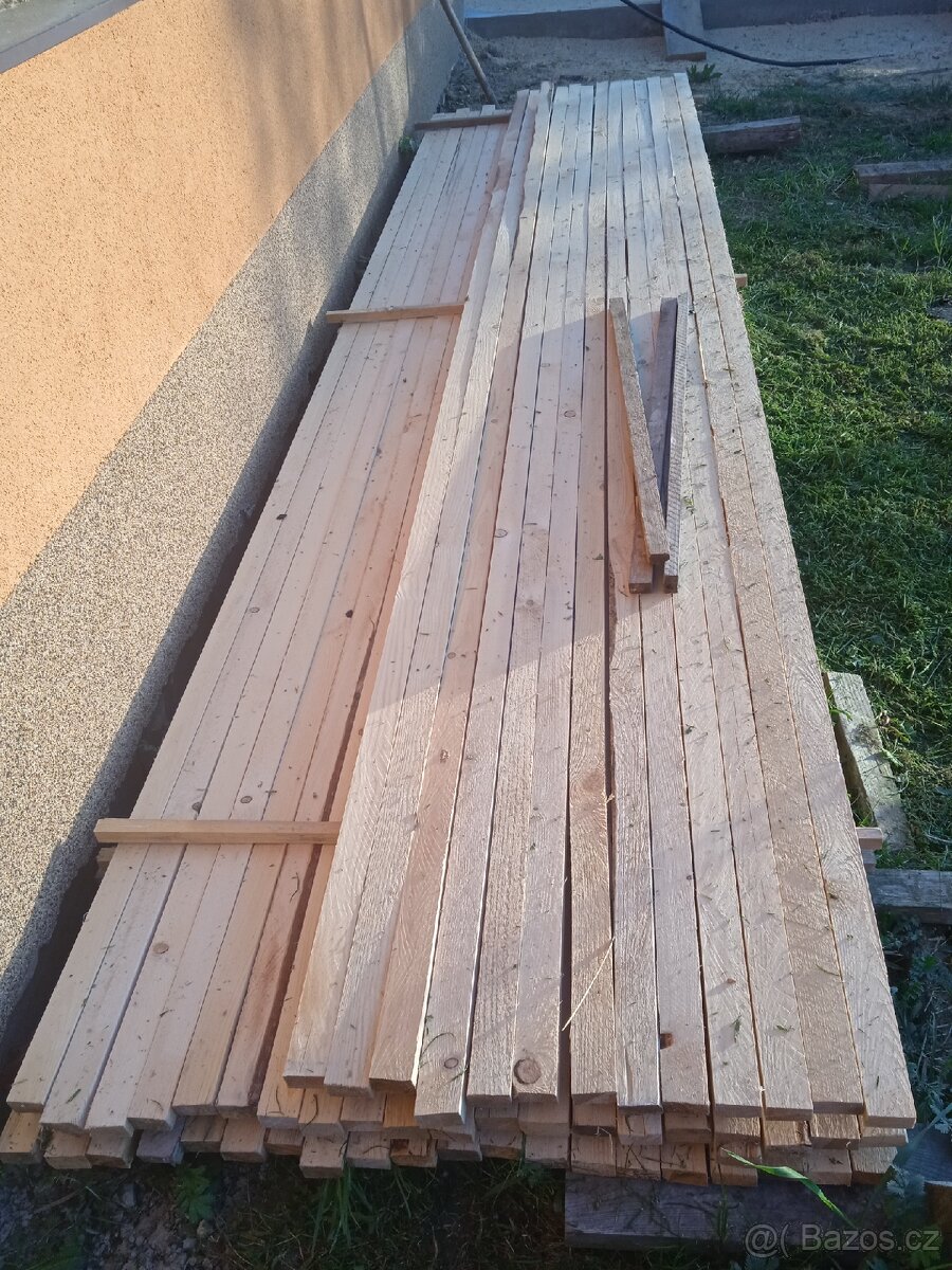 Prodám latě 50x30mm délka 4m