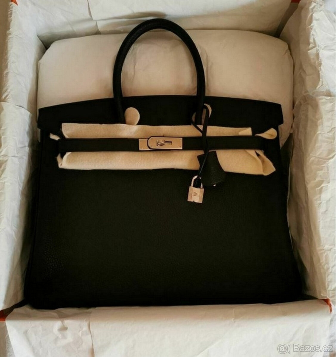 Hermes Birkin 35 černá kůže Clemence