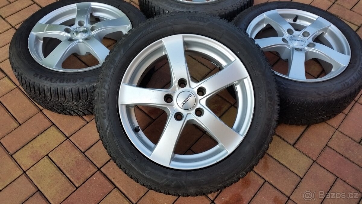 Zimní sada ALU DEZENT 5x114,3 R16 pneu 205/55/16 8mm