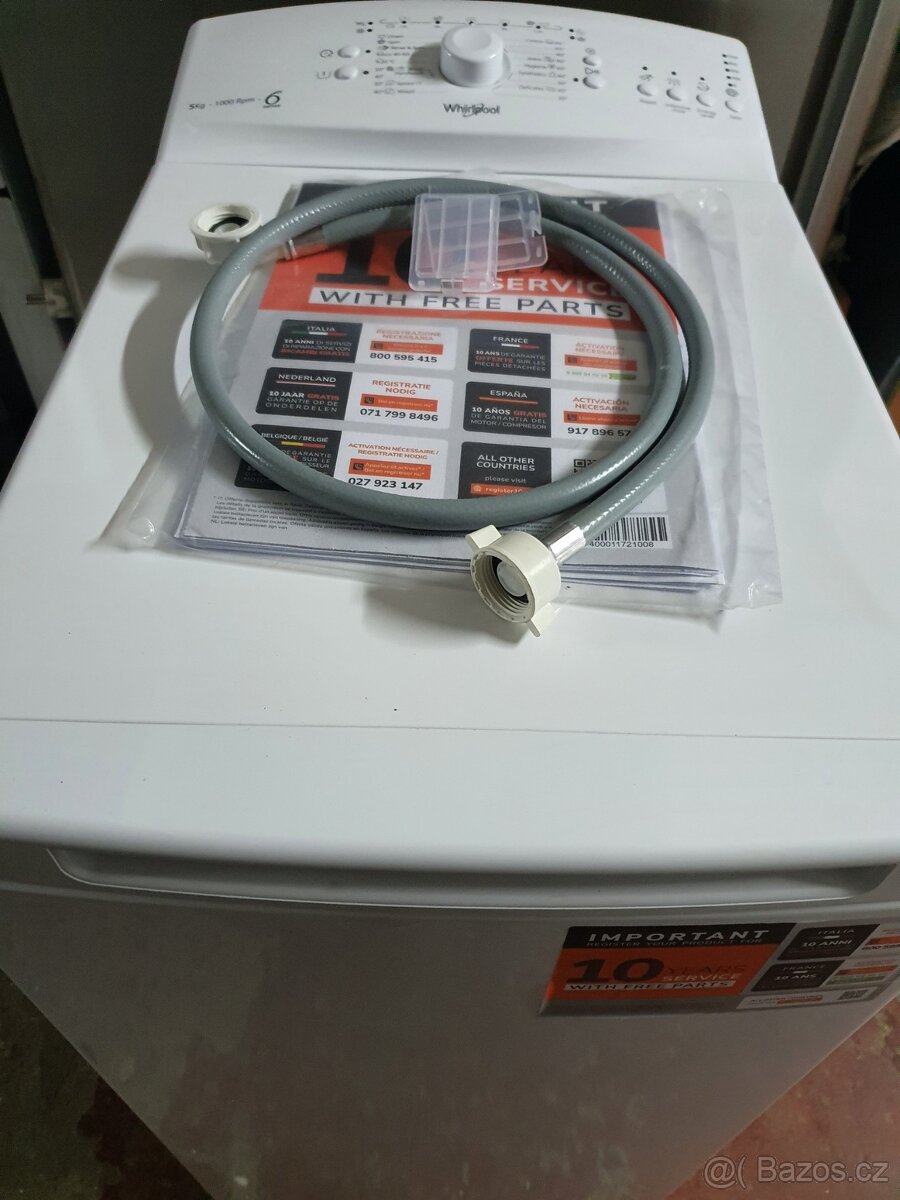 nová úzká úsporná pračka Whirlpool a DOPRAVA