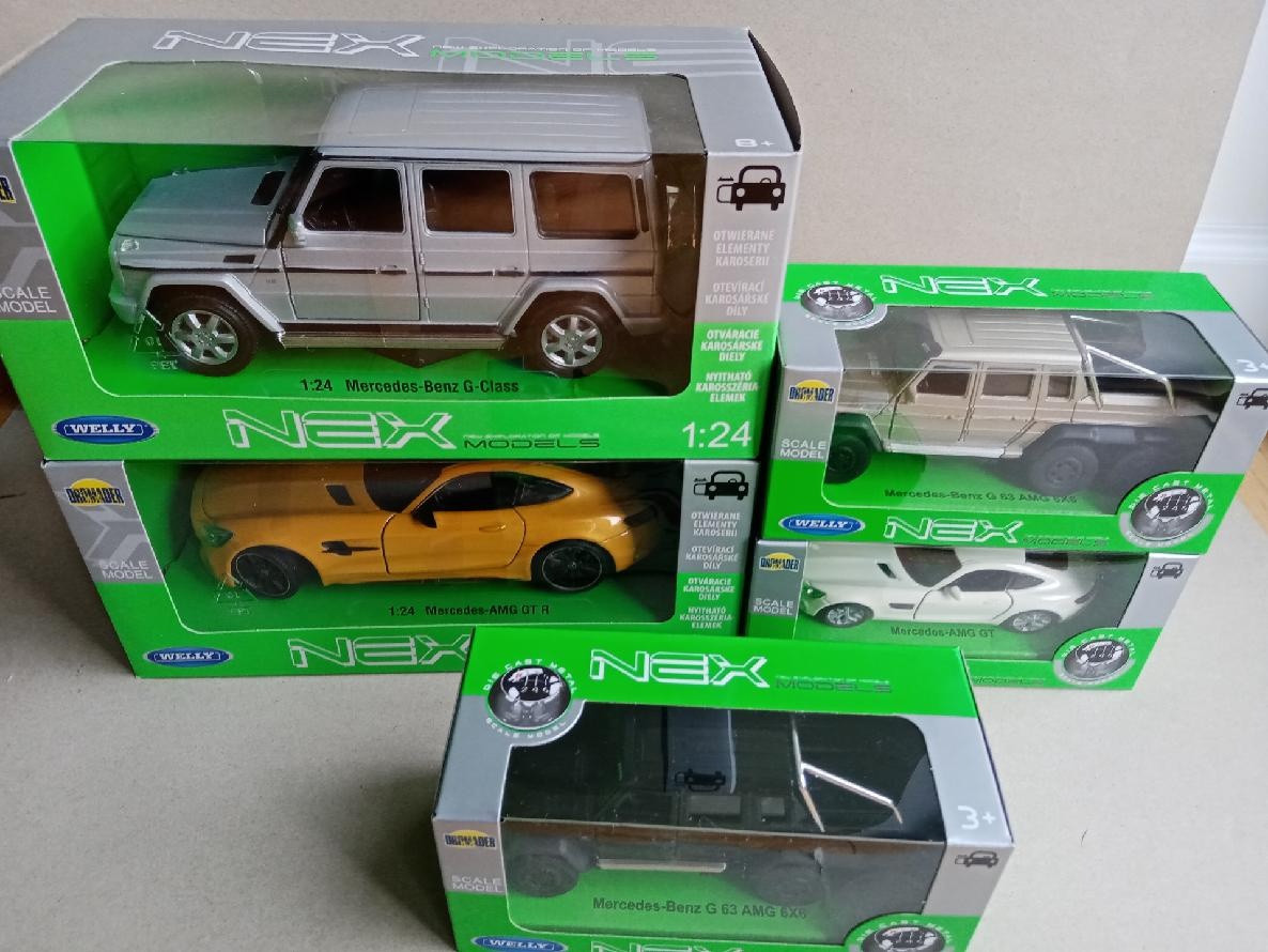 Mercedes G, AMG- Welly 1:24, 1:34-1:39, nové