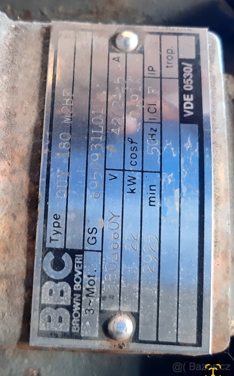 BBC Elektromotor 22kw + 15 kw