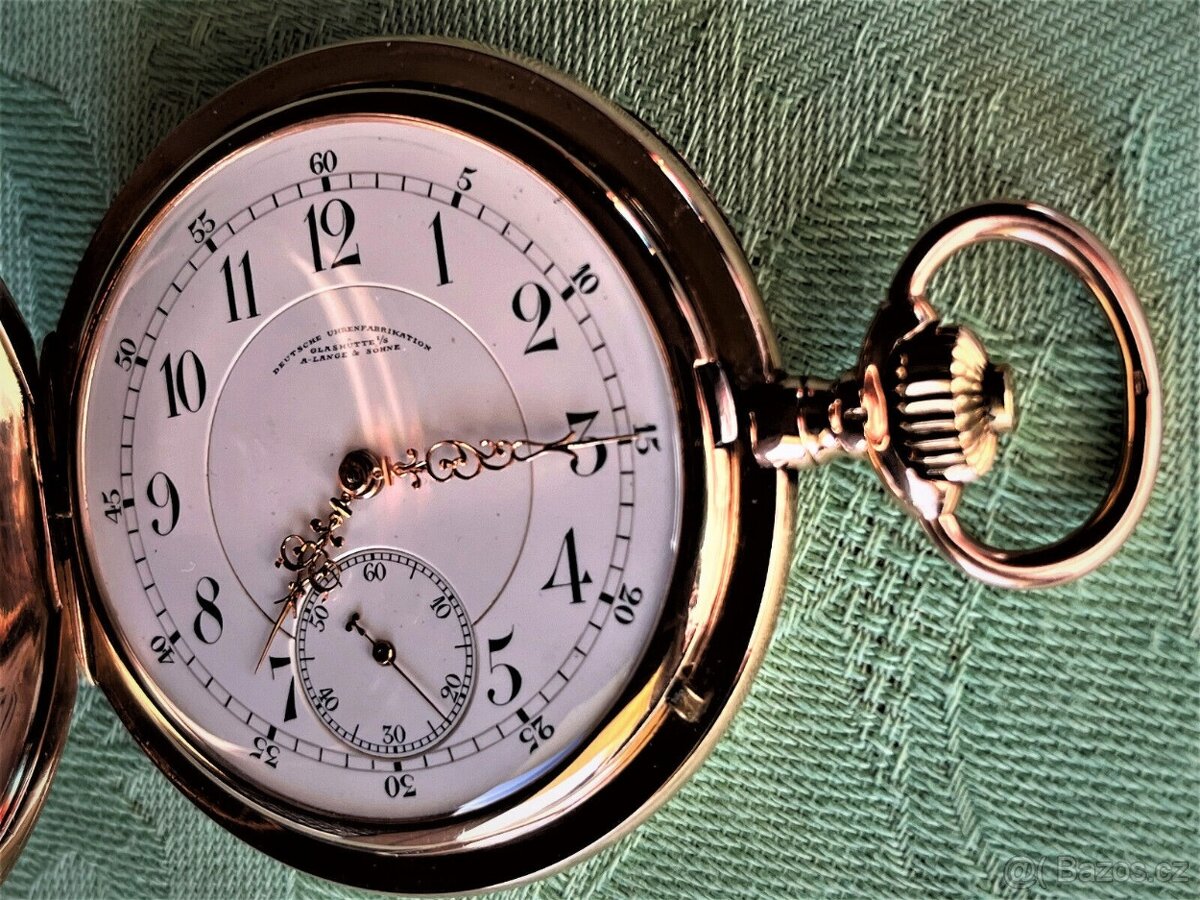 Vintage kapesní hodinky Savonette A. Lange & Söhne