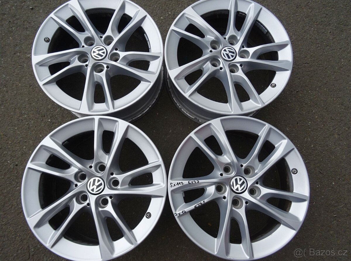 Alu disky VW, Škoda 16", 5x112, ET 47, šíře 7J