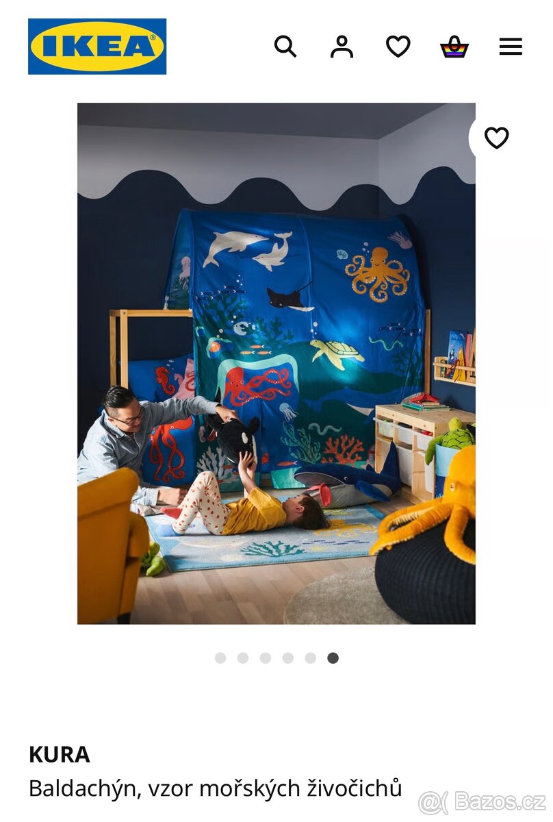 Baldachyn na postel Ikea Kura- morsky svet
