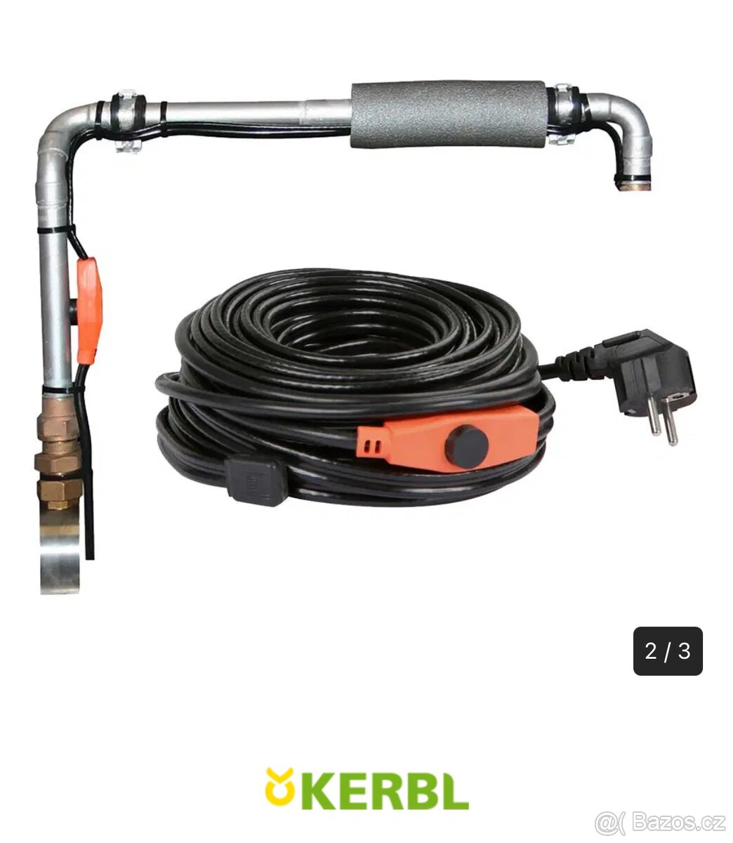 Topný kabel s termostatem kerbl