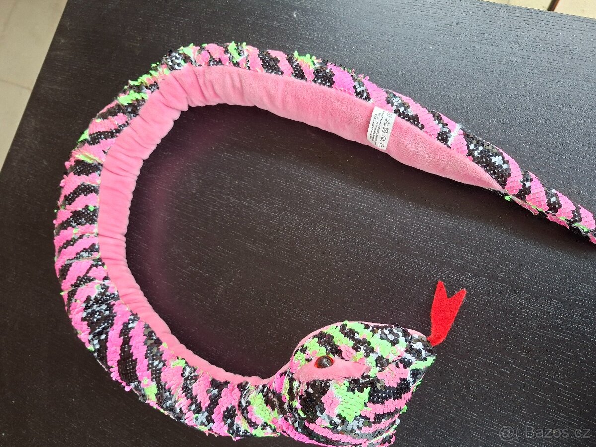 Měnící se had plyšový 110 cm
