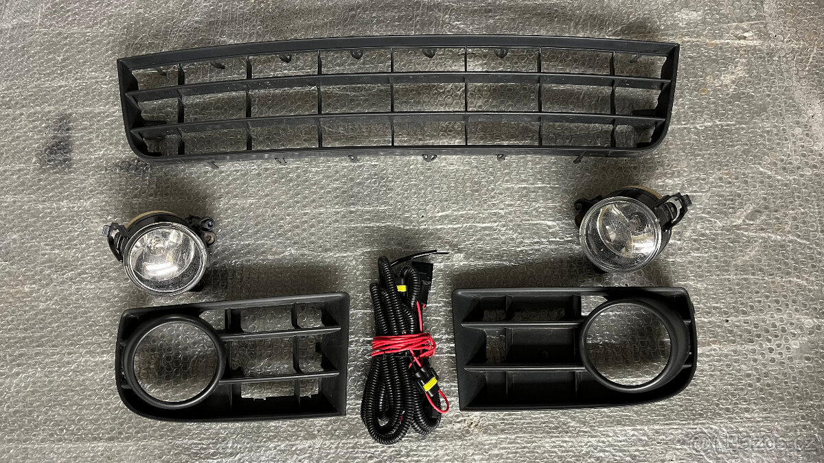 VW Golf 5, set mlhovky+mřížky+nový kabelový svazek