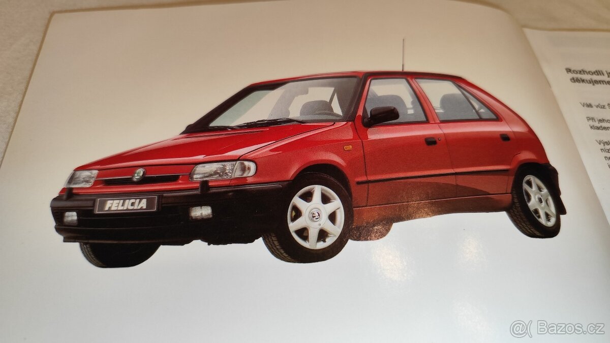 Škoda Felicia - návod k obsluze -- manuál uživatele