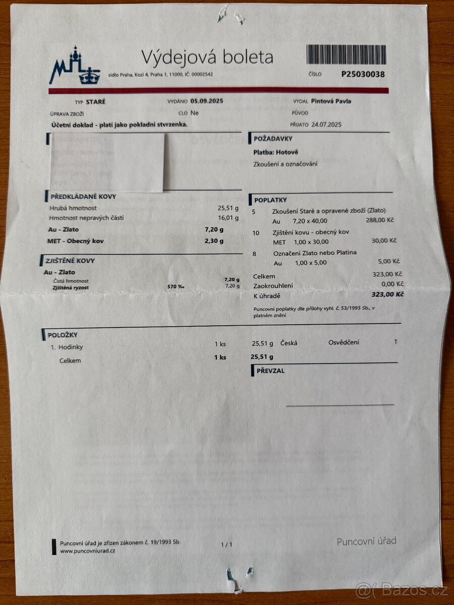 14K ZLATÉ KAPESNÍ HODINKY KLÍČOVKY SE SMALTEM