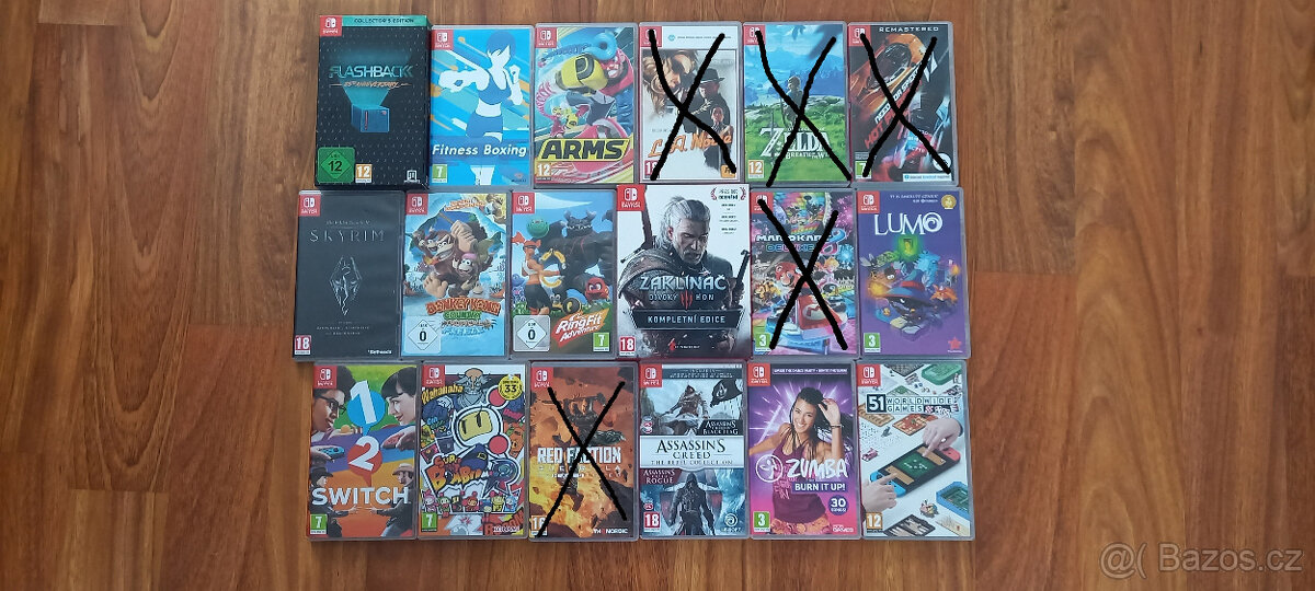 Prodám hry na Nintendo Switch