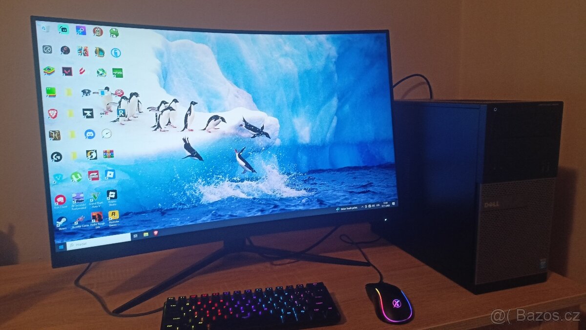 Herní sestava (Počítač, monitor, klávesnice, myš)