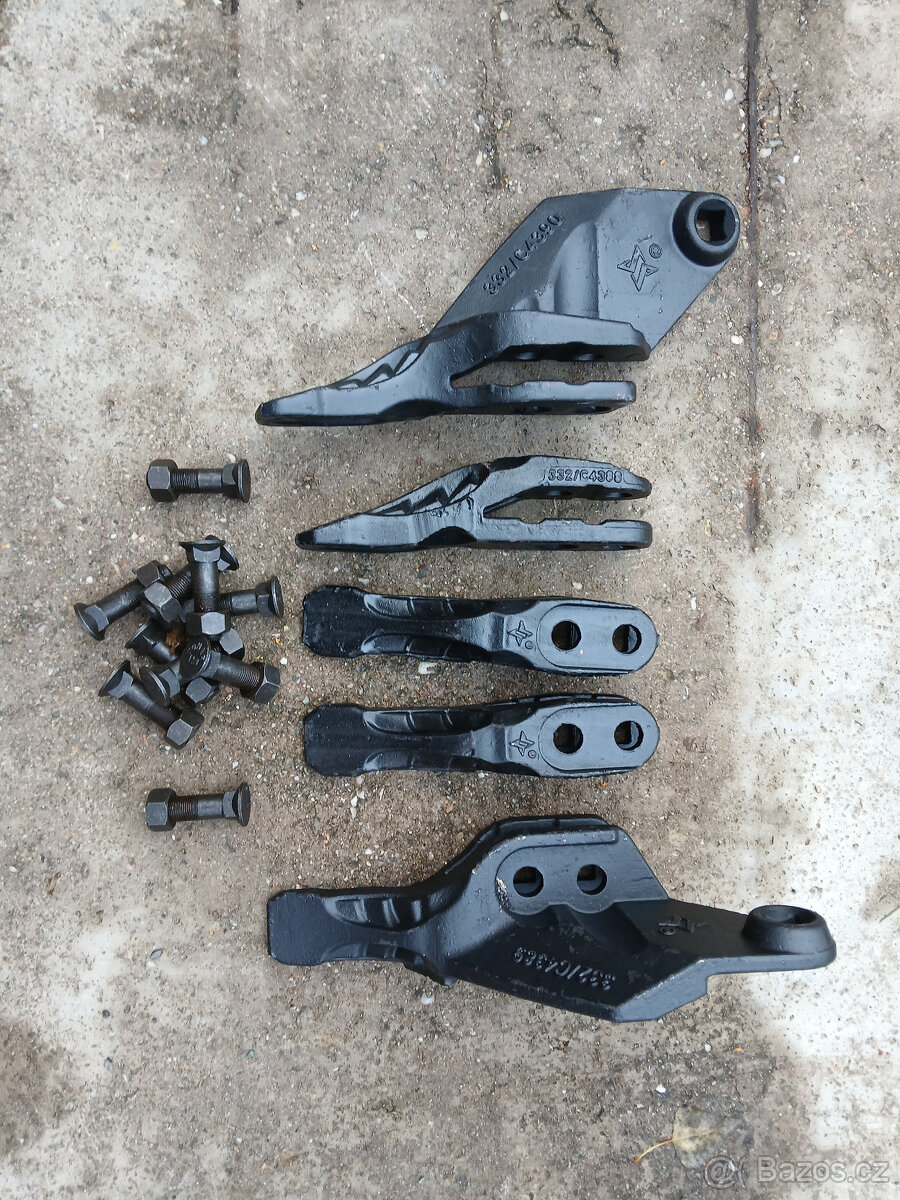 Zuby pro lopaty na stroje JCB 3 cx/4cx /2 cx + volvo BL