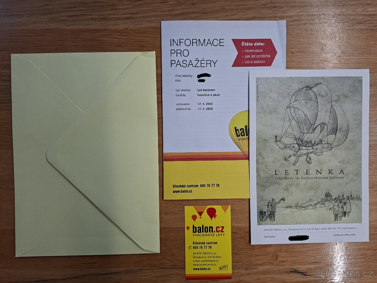 Vyhlídkový let horkovzdušným balónem