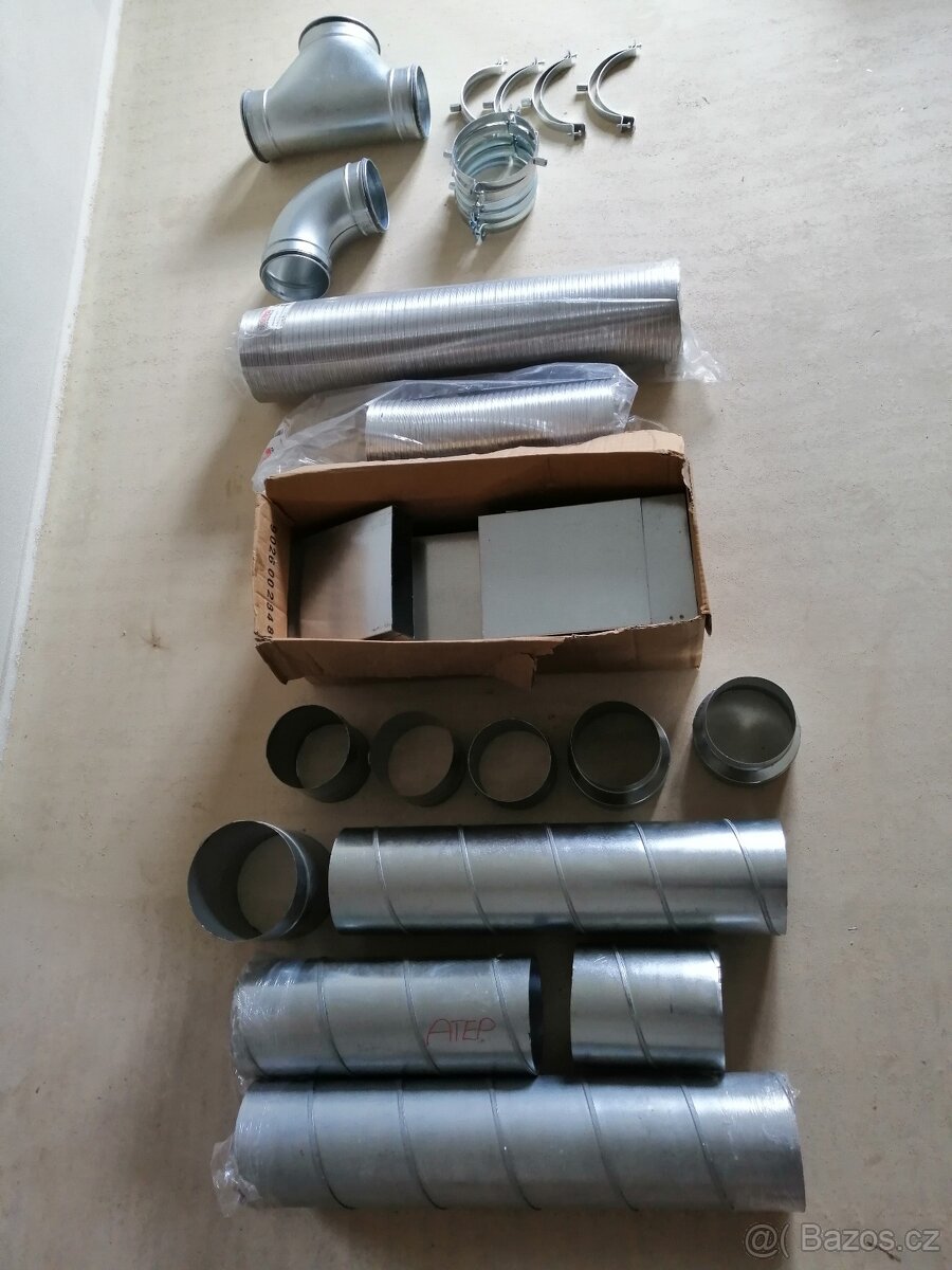 Prodám zbytky VZT dílů ze stavby