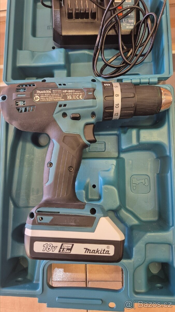 Nová Aku vrtačka Makita HP488DWE