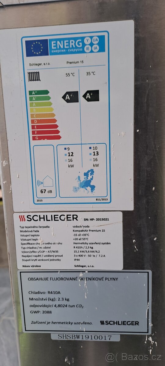 Tepelné čerpadlo vzduch voda