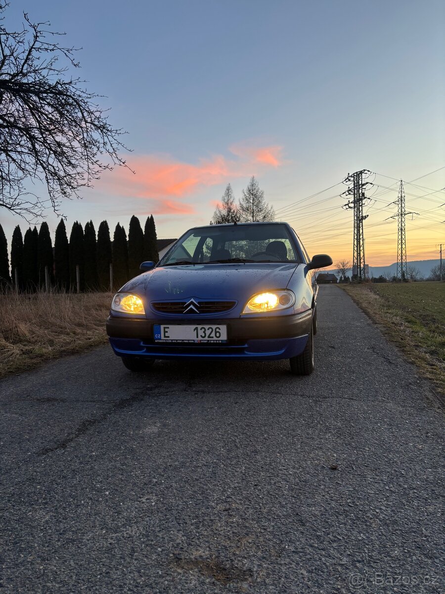 Citroën Saxo 1.1i – facelift, klima, nová STK do 02/2028