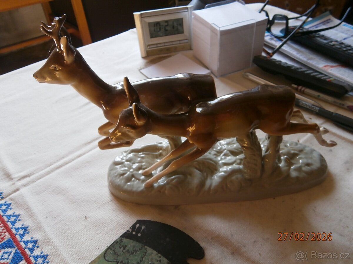 Prodam sousoši srnky.keramika