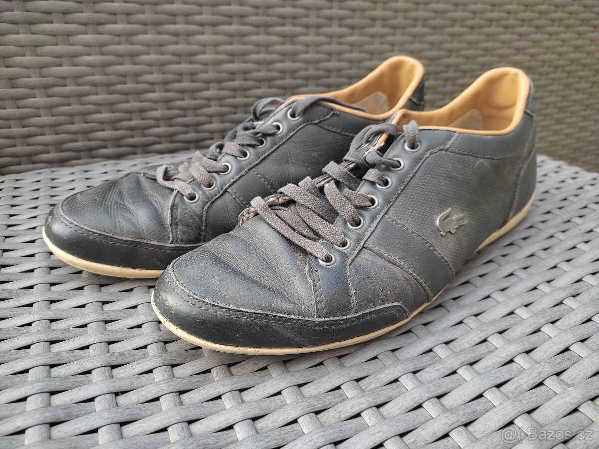 Pánské tm.modre polobotky Lacoste vel.41