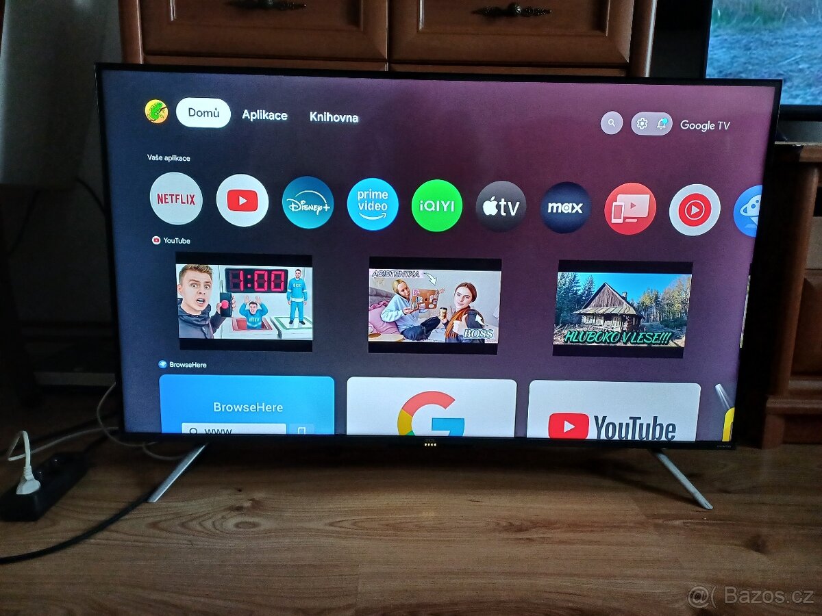 QLED Smart Televize TCL 43C635- úhlopříčka 108cm